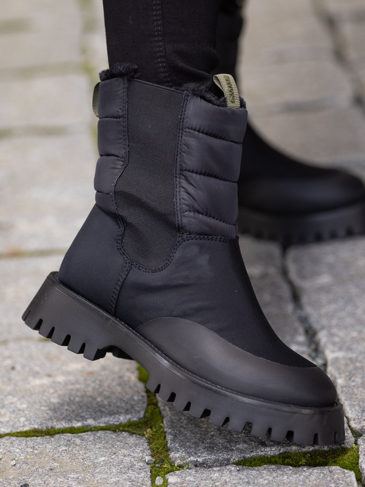 Swims Olivia Fur Puffer Black