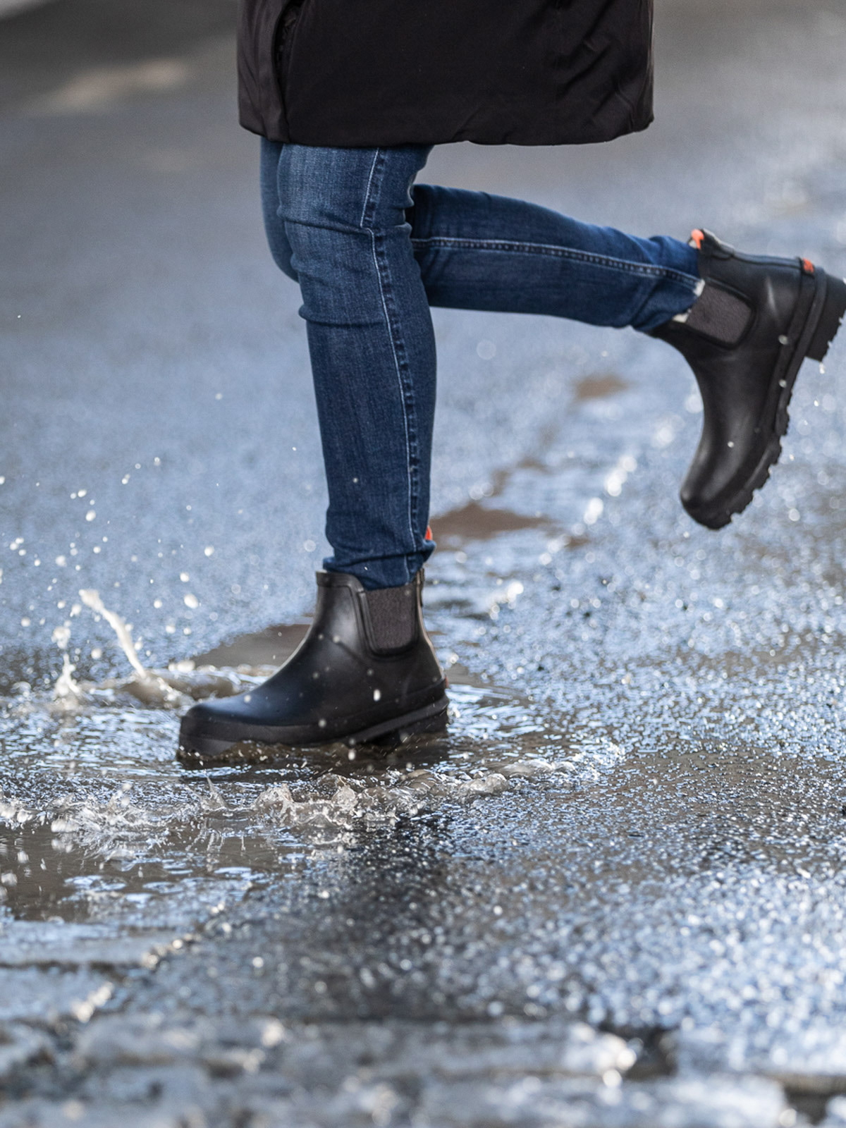 Swims Charlie Fur Rain Boot Svart