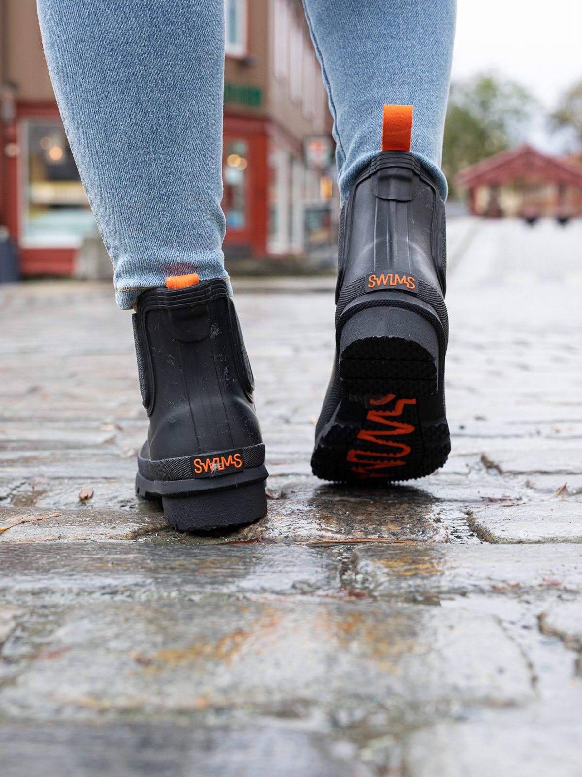 Swims Charlie Fur Rain Boot Svart