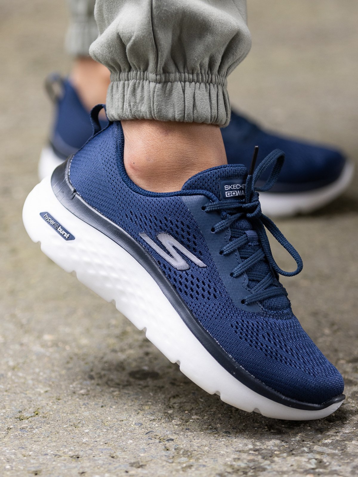 Skechers GoWalk Hyper burst Navy White