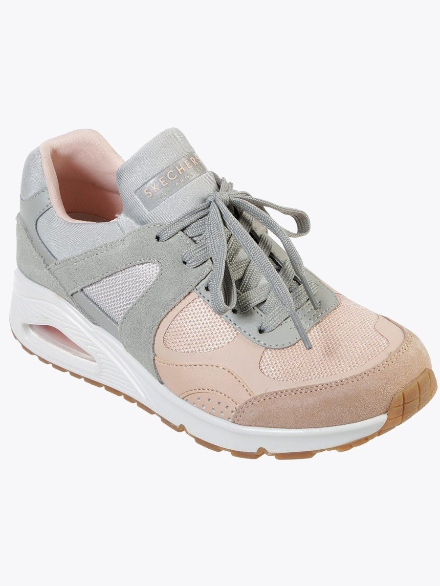 Skechers UNO Grey Pink