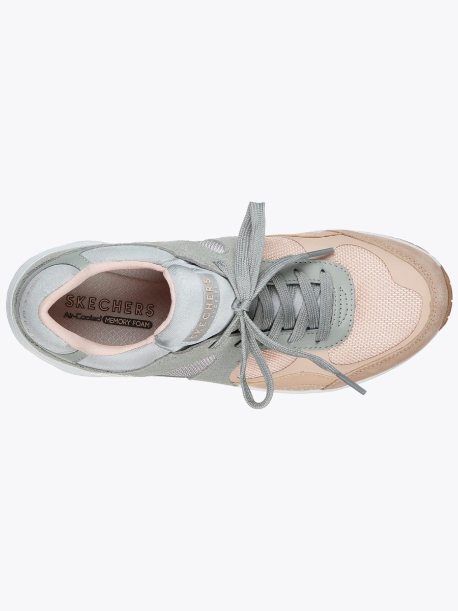 Skechers UNO Grey Pink