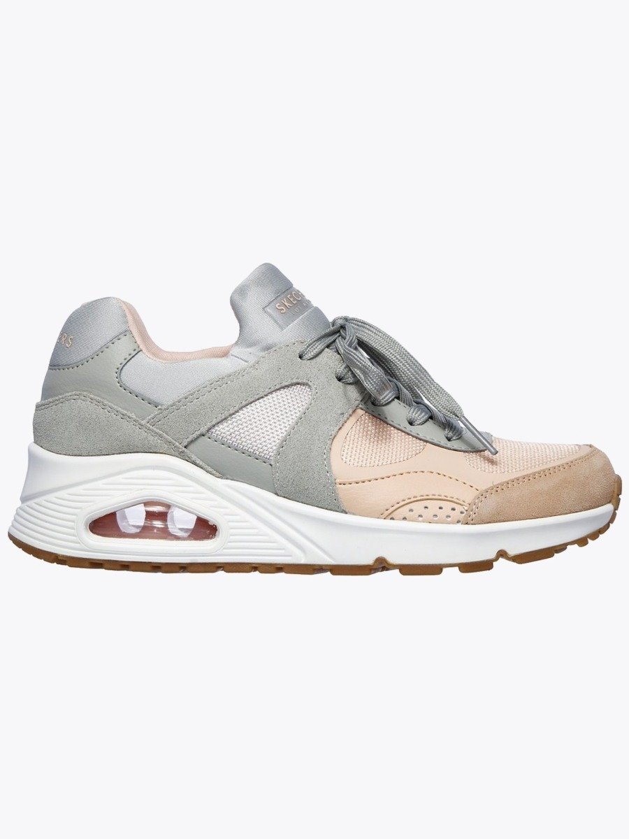Skechers UNO Grey Pink