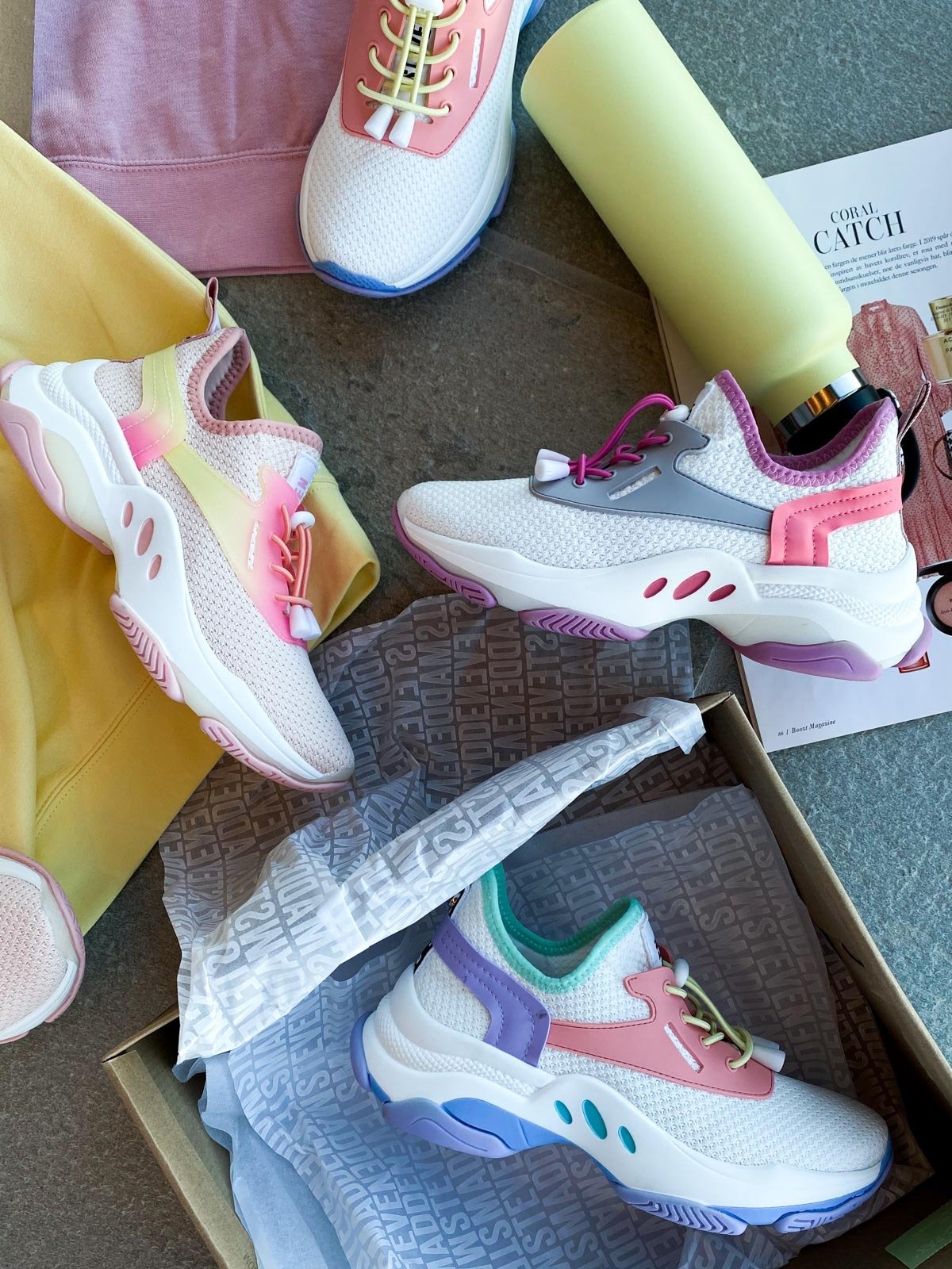 Steve Madden Match Sneaker Pink Peach