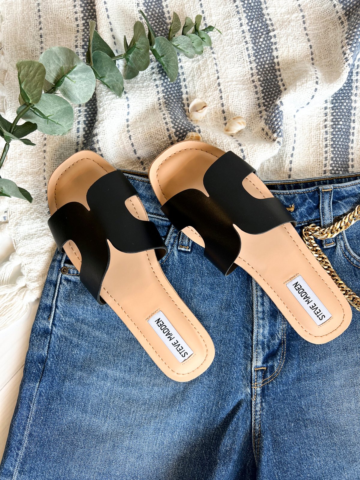 Steve Madden Zarnia Black Leather