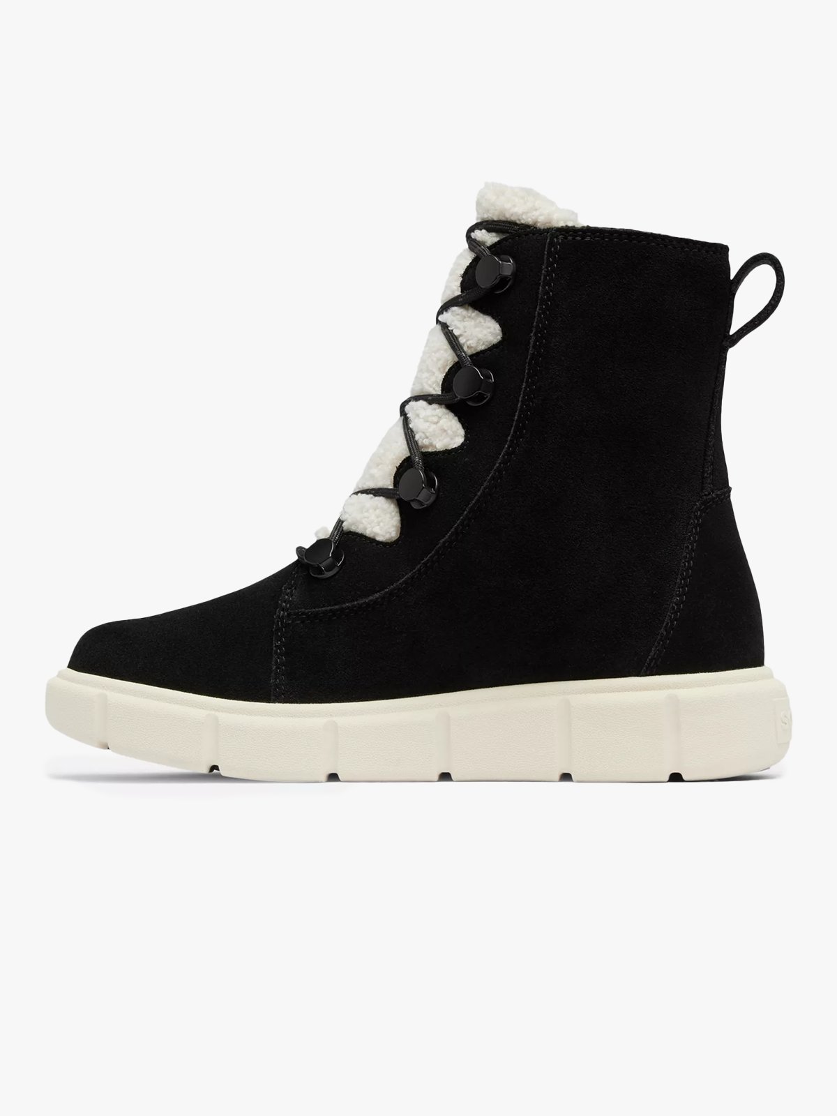 Sorel Explorer III Joan Cosy Waterproof Boots Black, Chalk