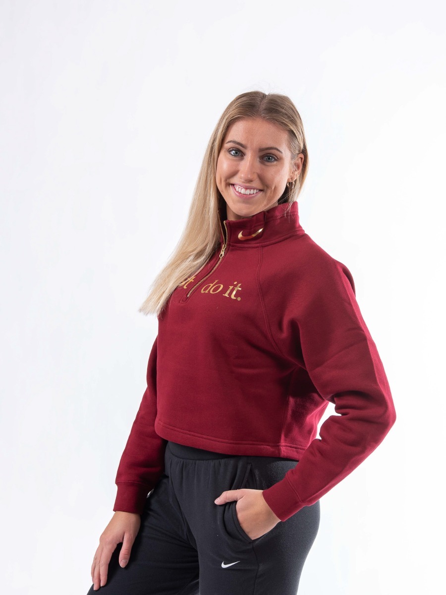 Nike Funnel 1/2 ZIP BB Shine Team red