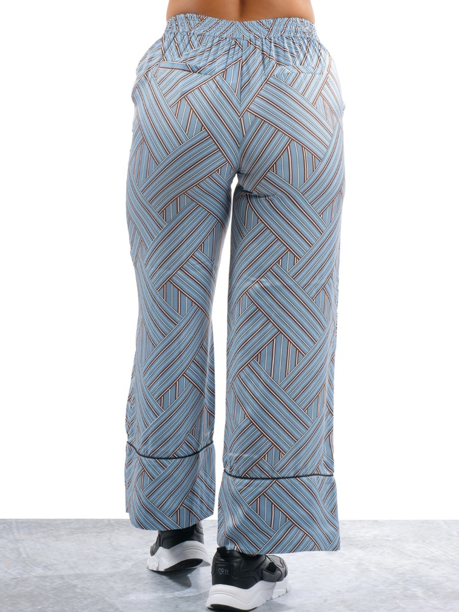 Ichi Geotrix Pant Faded Denim
