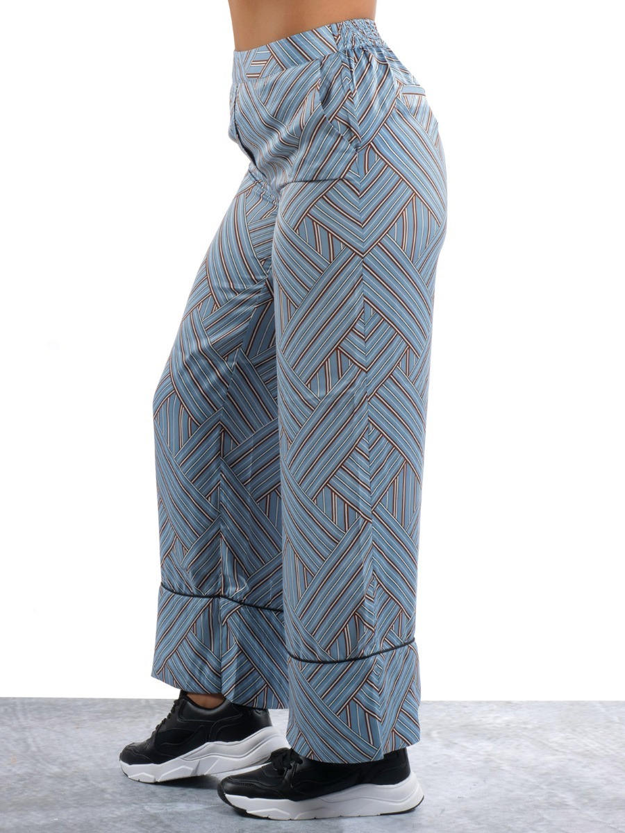 Ichi Geotrix Pant Faded Denim