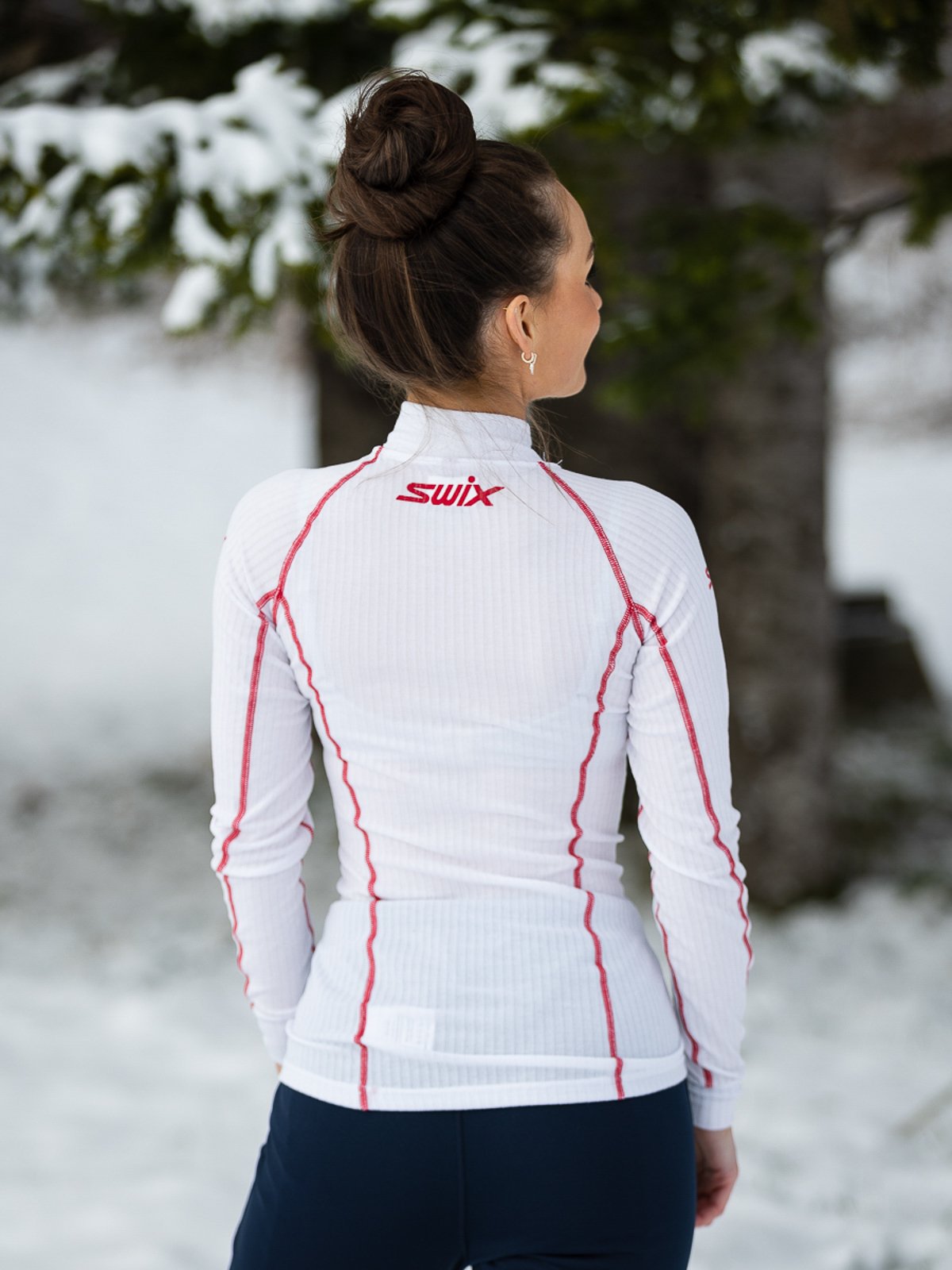 Swix RaceX Bodywear Half Zip Bright White