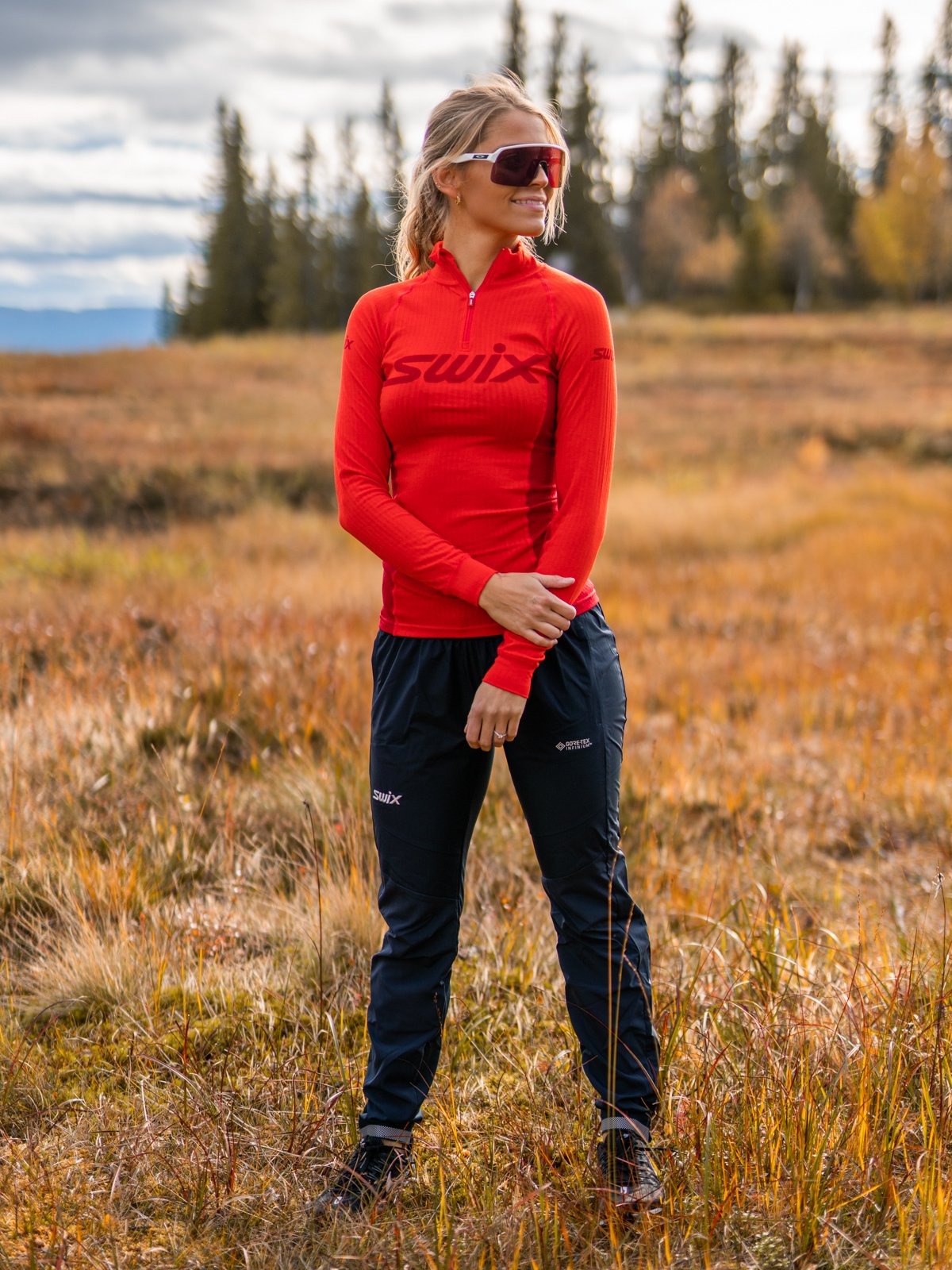 Swix RaceX Bodywear Half Zip Fiery Red