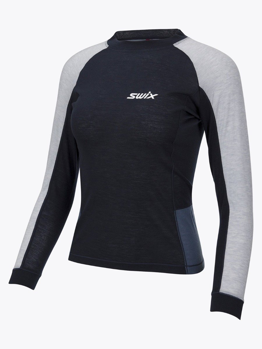 Swix Aspire Wool Blend LS Navy/ Bluse sea