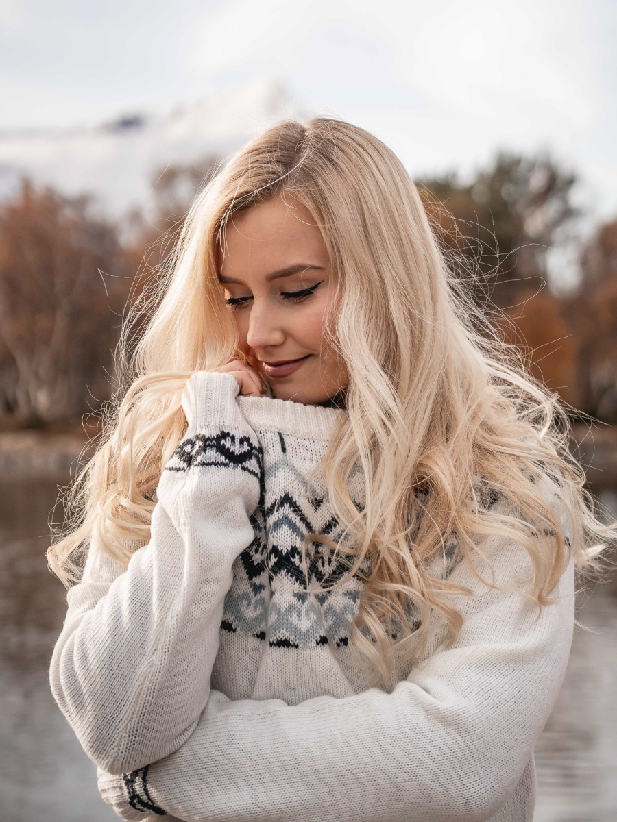 Twentyfour Finse Ullgenser Hvit