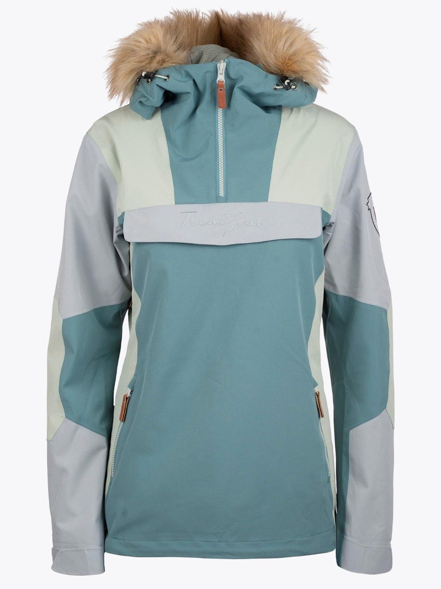 Twentyfour Finse 2-lags Anorakk Lys sjøgrønn