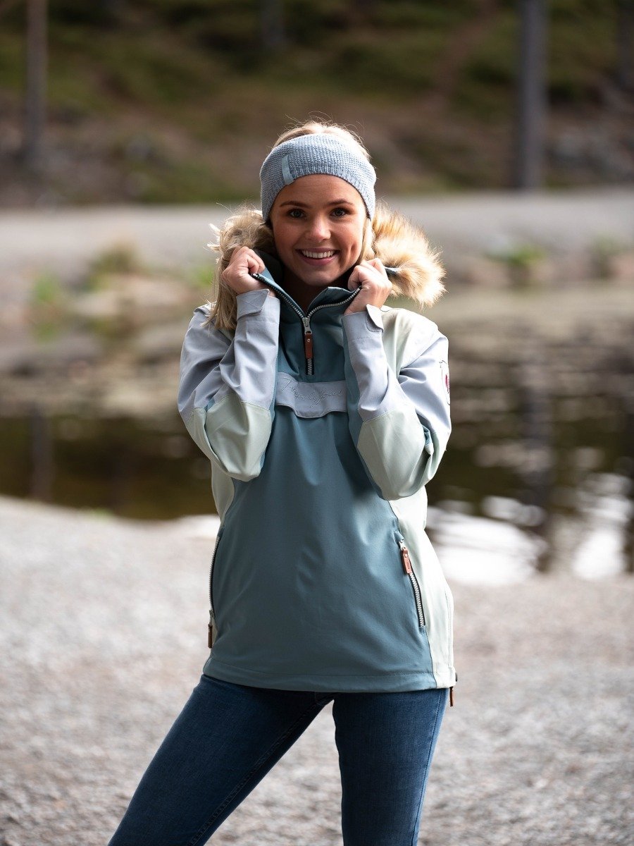 Twentyfour Finse 2-lags Anorakk Lys sjøgrønn