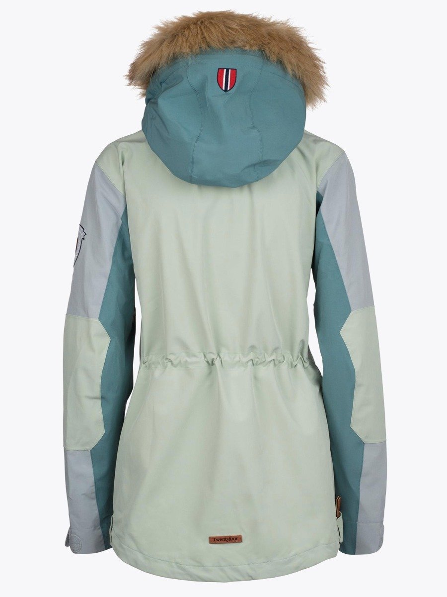 Twentyfour Finse 2-lags Anorakk Lys sjøgrønn