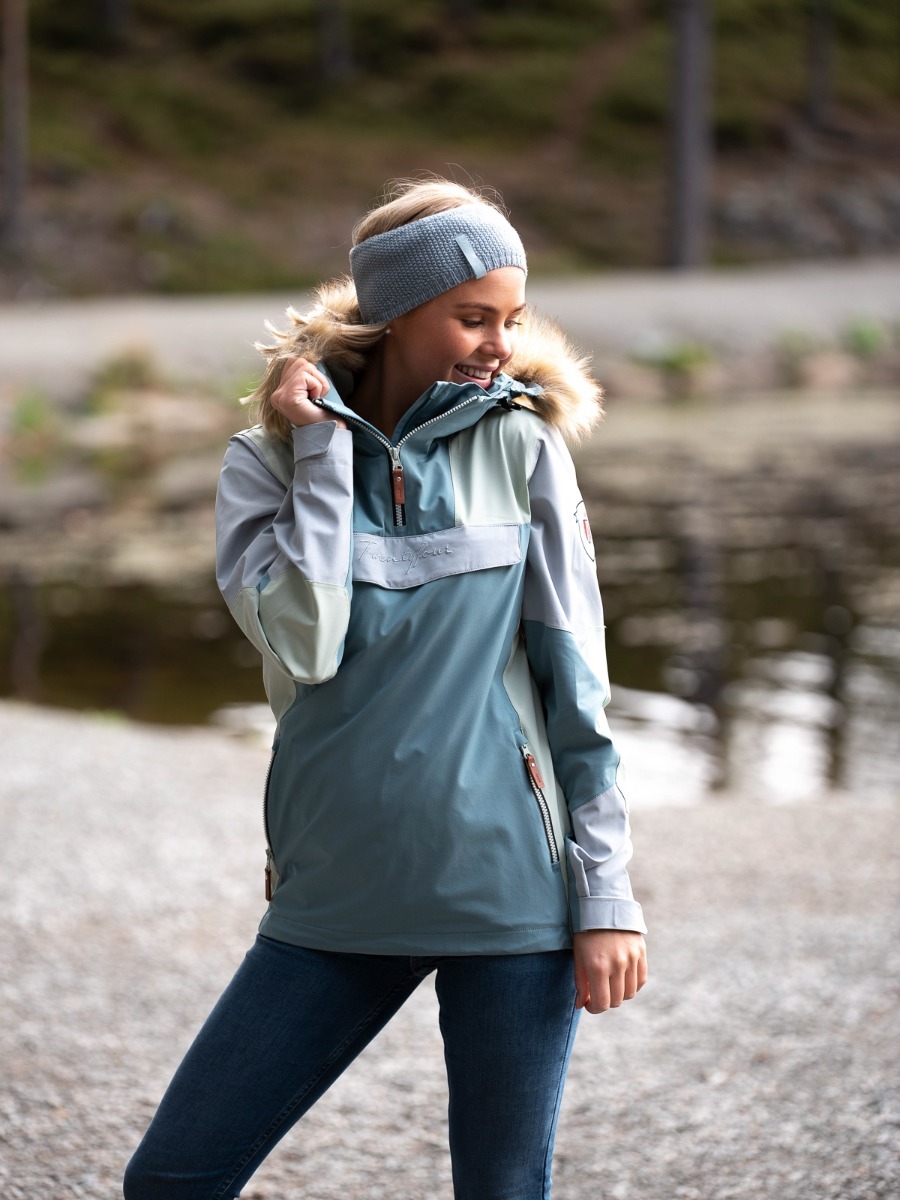 Twentyfour Finse 2-lags Anorakk Lys sjøgrønn