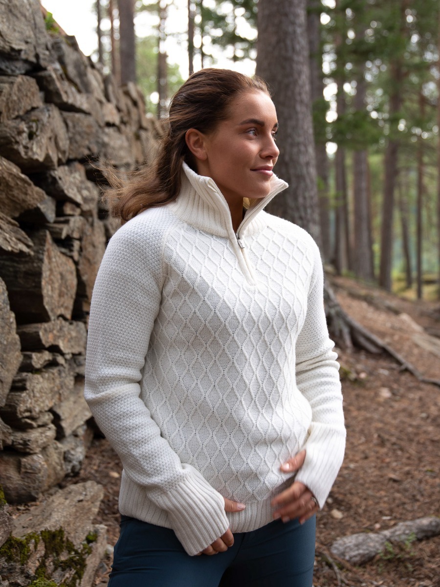 Twentyfour Mellow Half Zip Ullgenser Natur