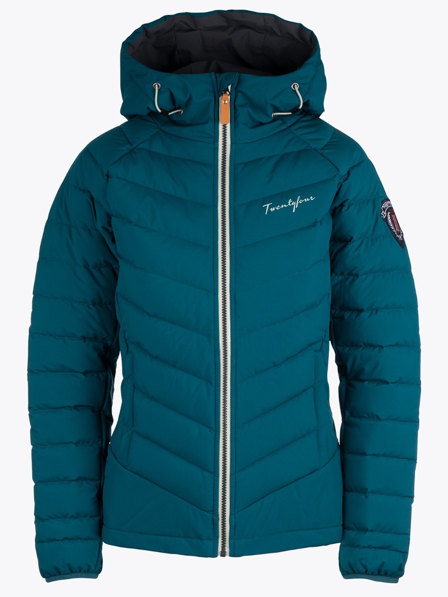 Twentyfour Finse Stretch Dunjakke Mørk grønn