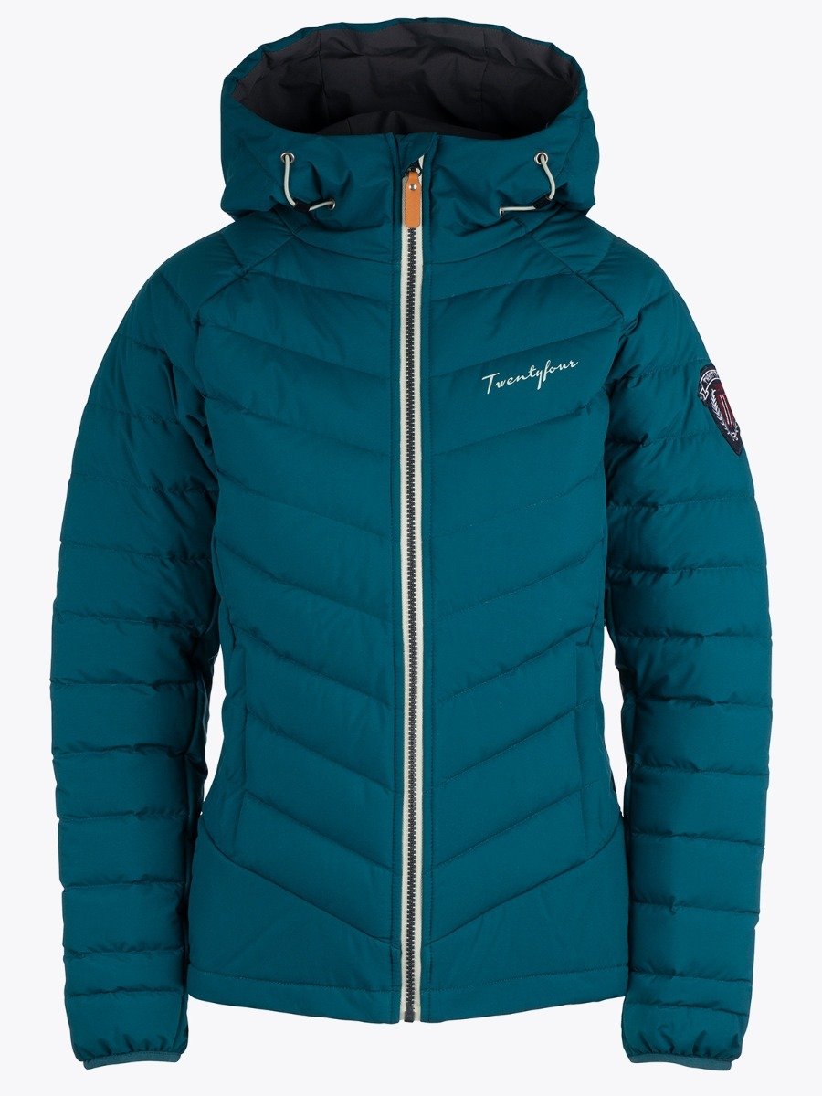 Twentyfour Finse Stretch Dunjakke Mørk grønn