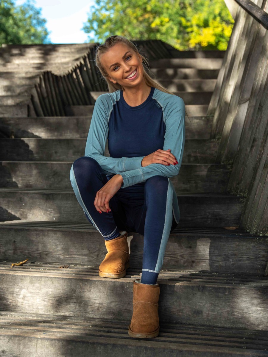 Twentyfour Bambusundertøy Sett Nattblå