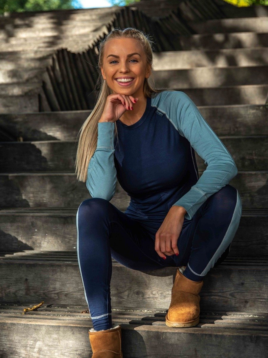 Twentyfour Bambusundertøy Sett Nattblå