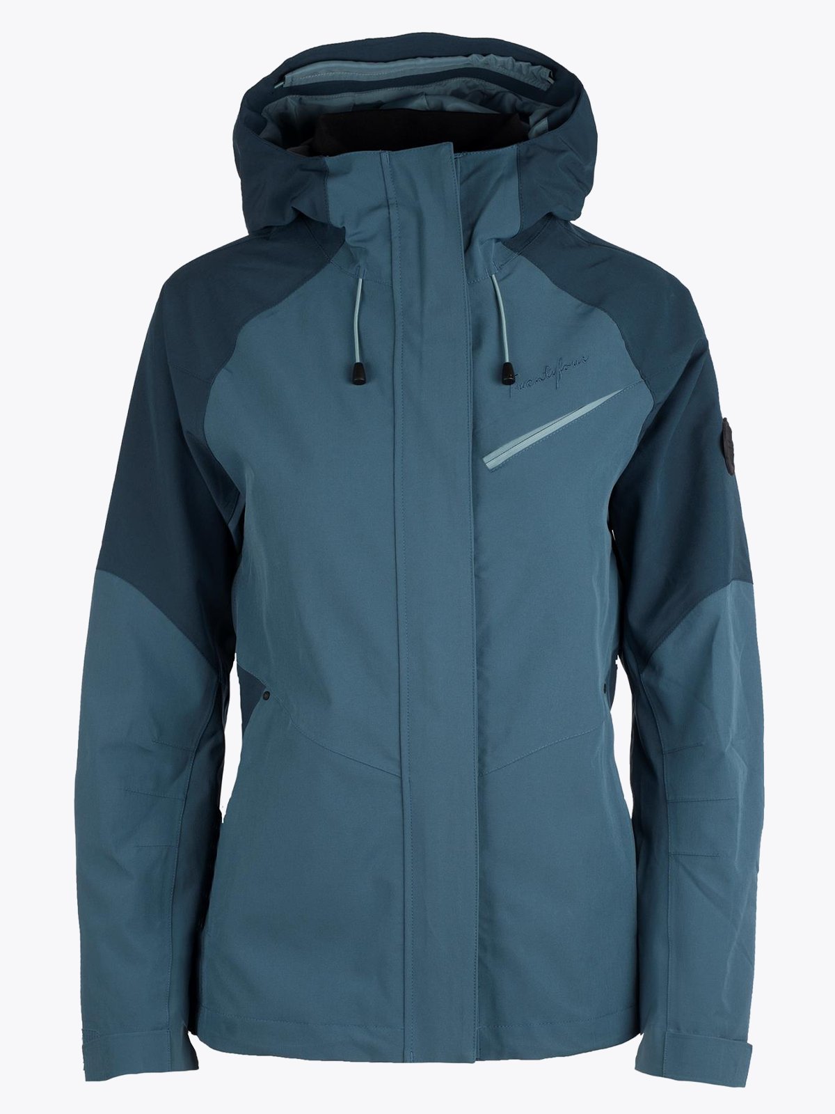 Twentyfour Flåm Stretch 2-Lags Jakke Denimblå