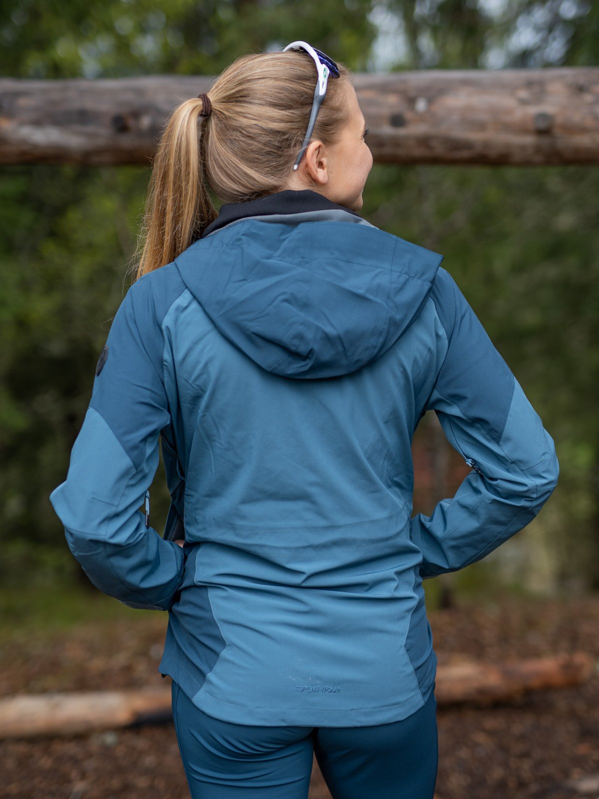 Twentyfour Flåm Stretch 2-Lags Jakke Denimblå