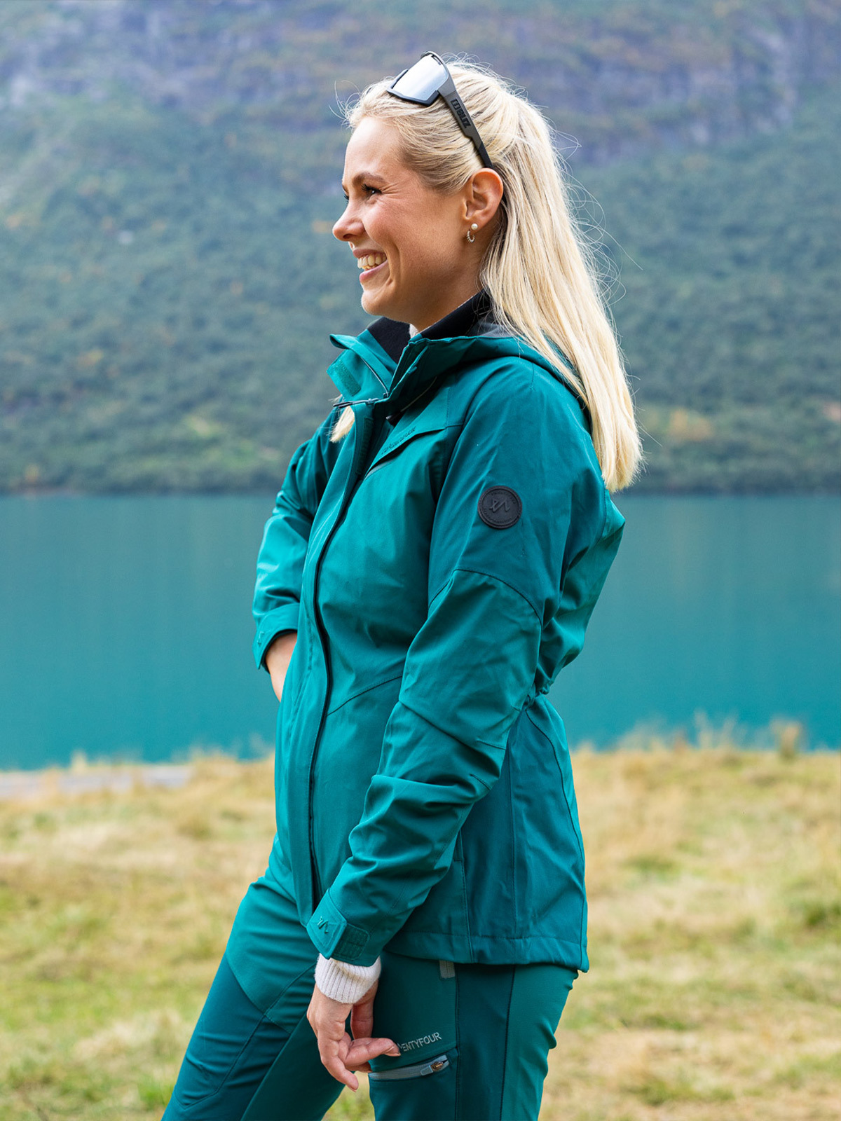 Twentyfour Flåm Stretch 2-Lags Jakke Mørk Jade