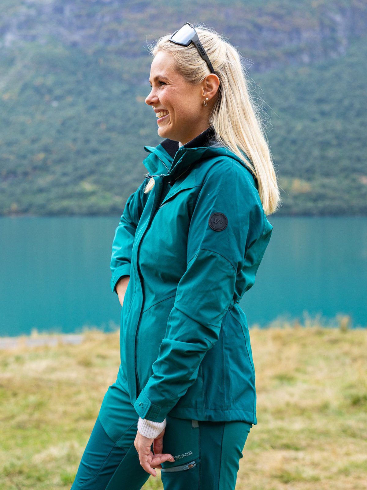 Twentyfour Flåm Stretch 2-Lags Jakke Mørk Jade