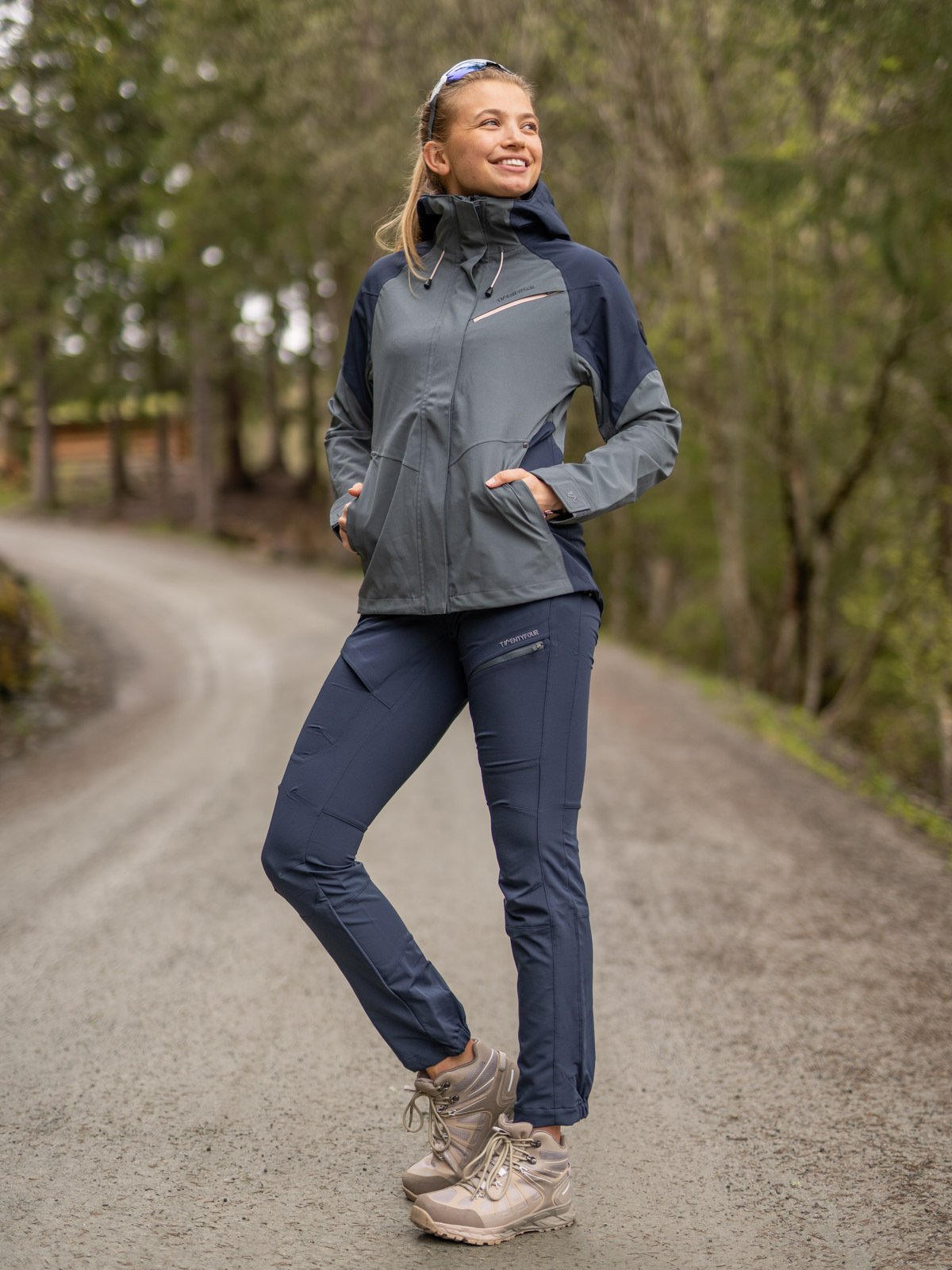 Twentyfour Flåm Stretch 2-Lags Jakke Skifergrå