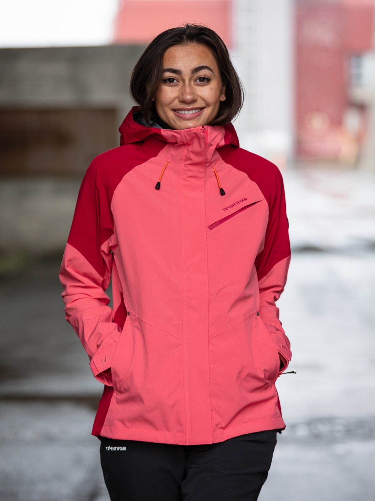 Twentyfour Flåm Stretch 2-Lags Jakke Varmrosa