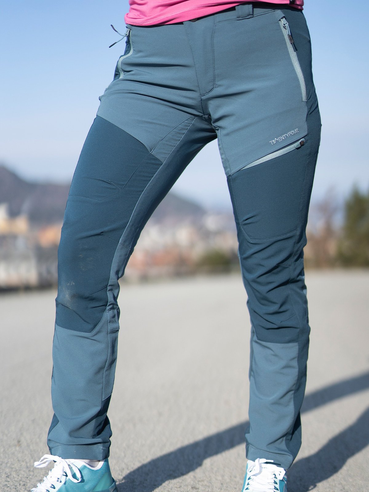 Twentyfour Flåm Light Softshell Bukse Denimblå