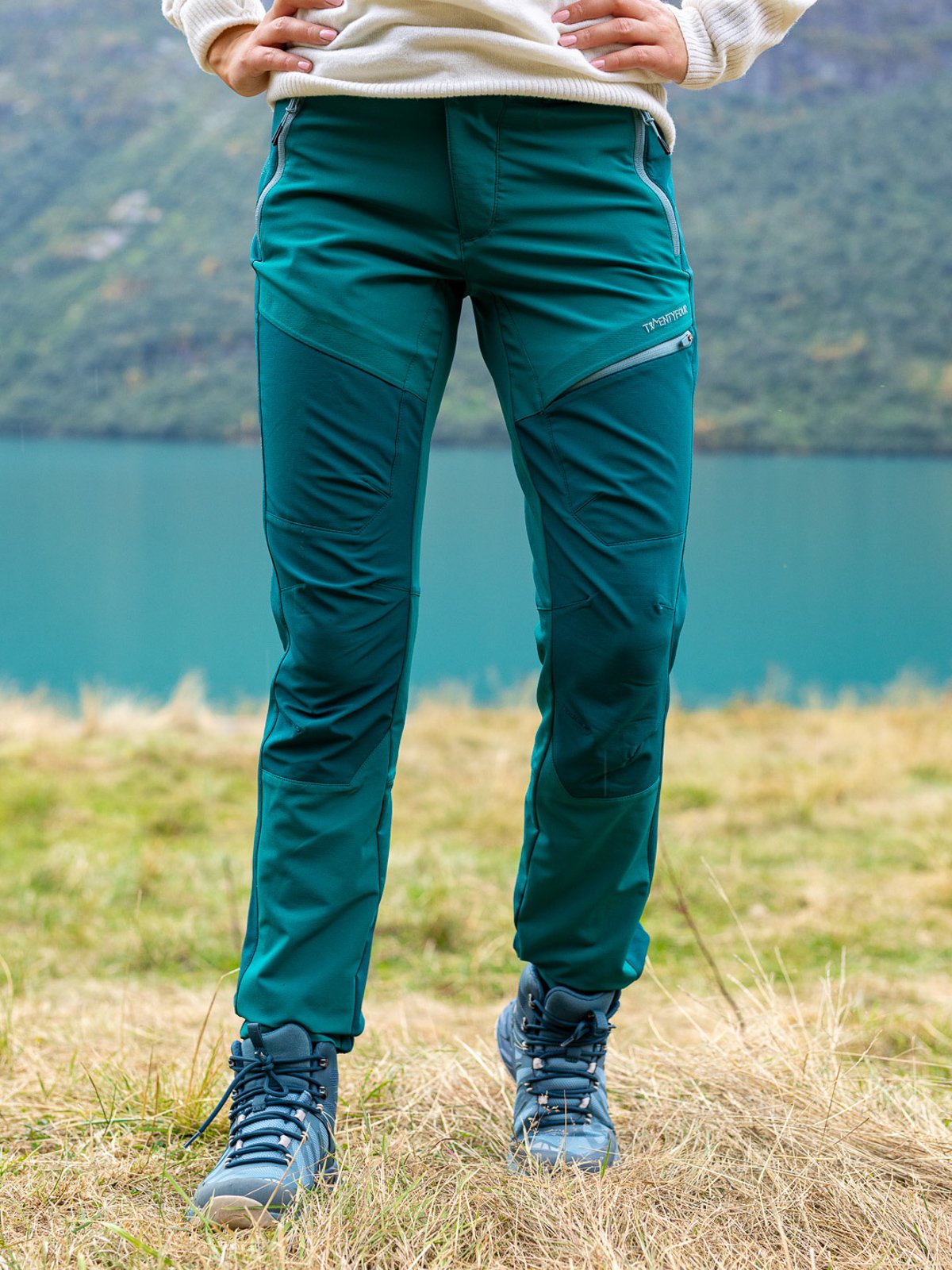 Twentyfour Flåm Light Softshell Bukse Mørk Jade