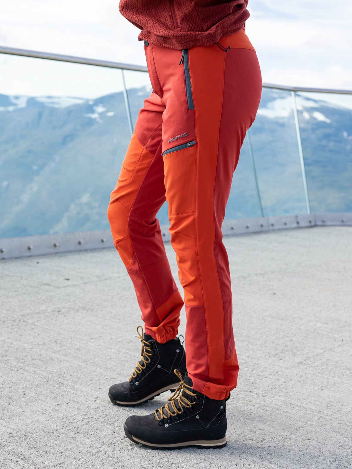 Twentyfour Flåm Light Softshell Bukse Mørk Rust