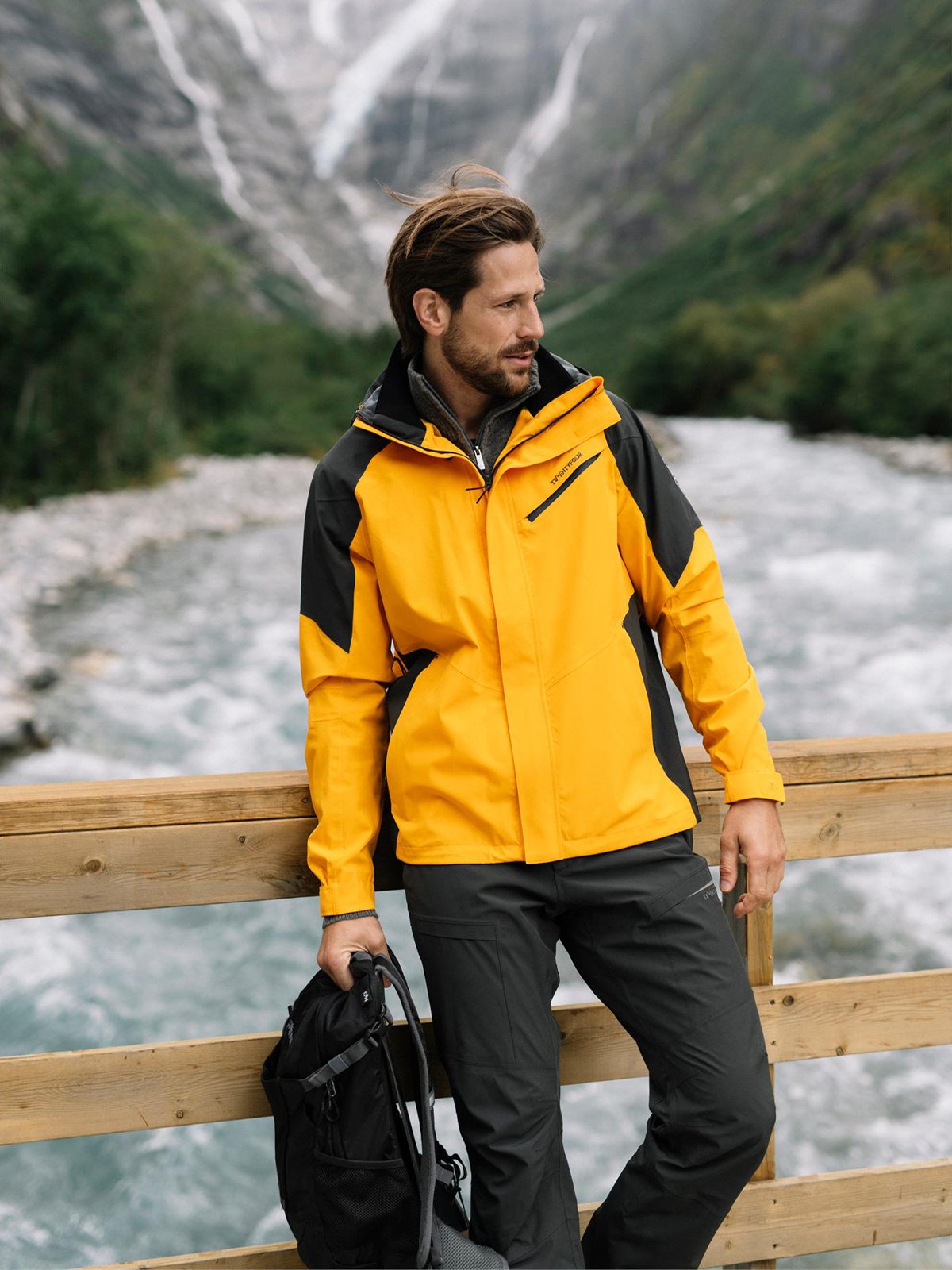 Twentyfour Flåm ST 2-Lags Jakke H Okergul