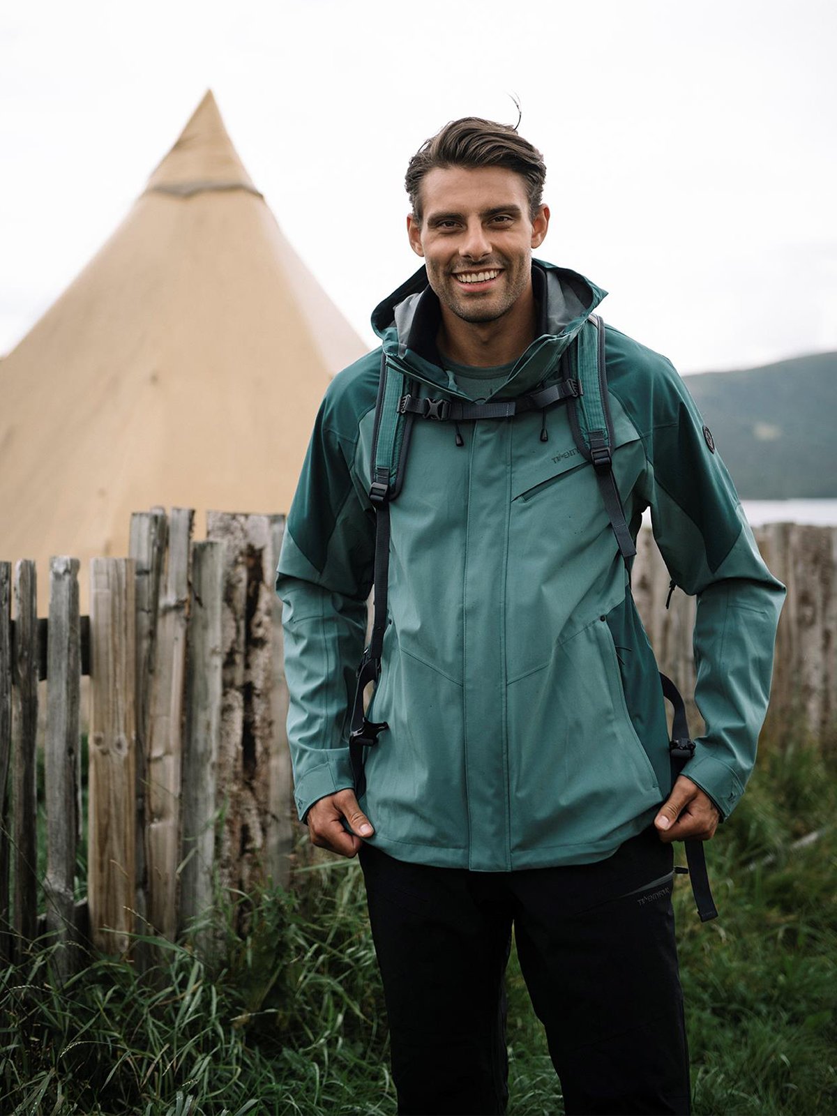 Twentyfour Flåm ST 2-Lags Jakke H Petrolgrønn