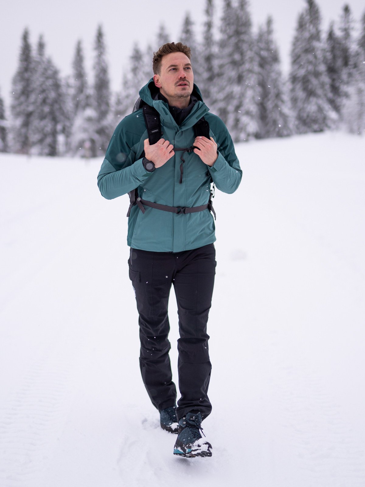 Twentyfour Flåm ST 2-Lags Jakke H Petrolgrønn