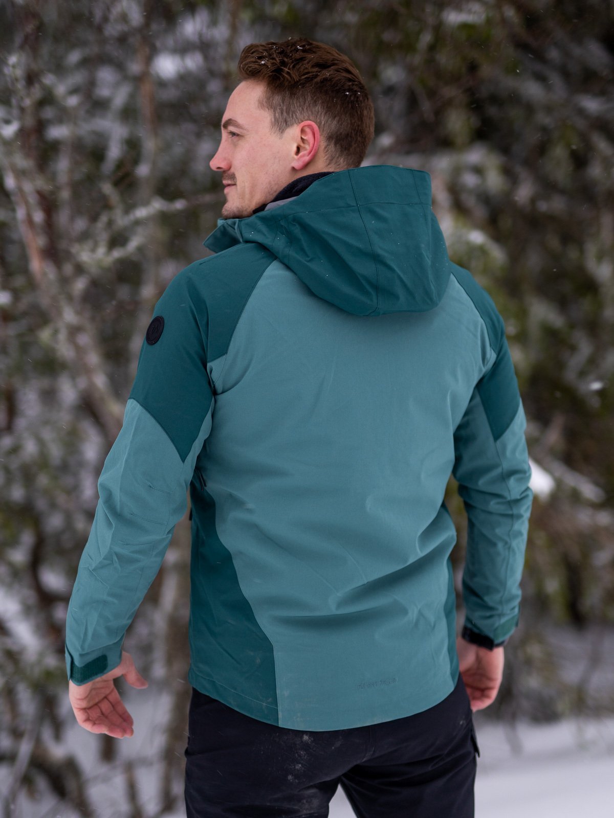 Twentyfour Flåm ST 2-Lags Jakke H Petrolgrønn