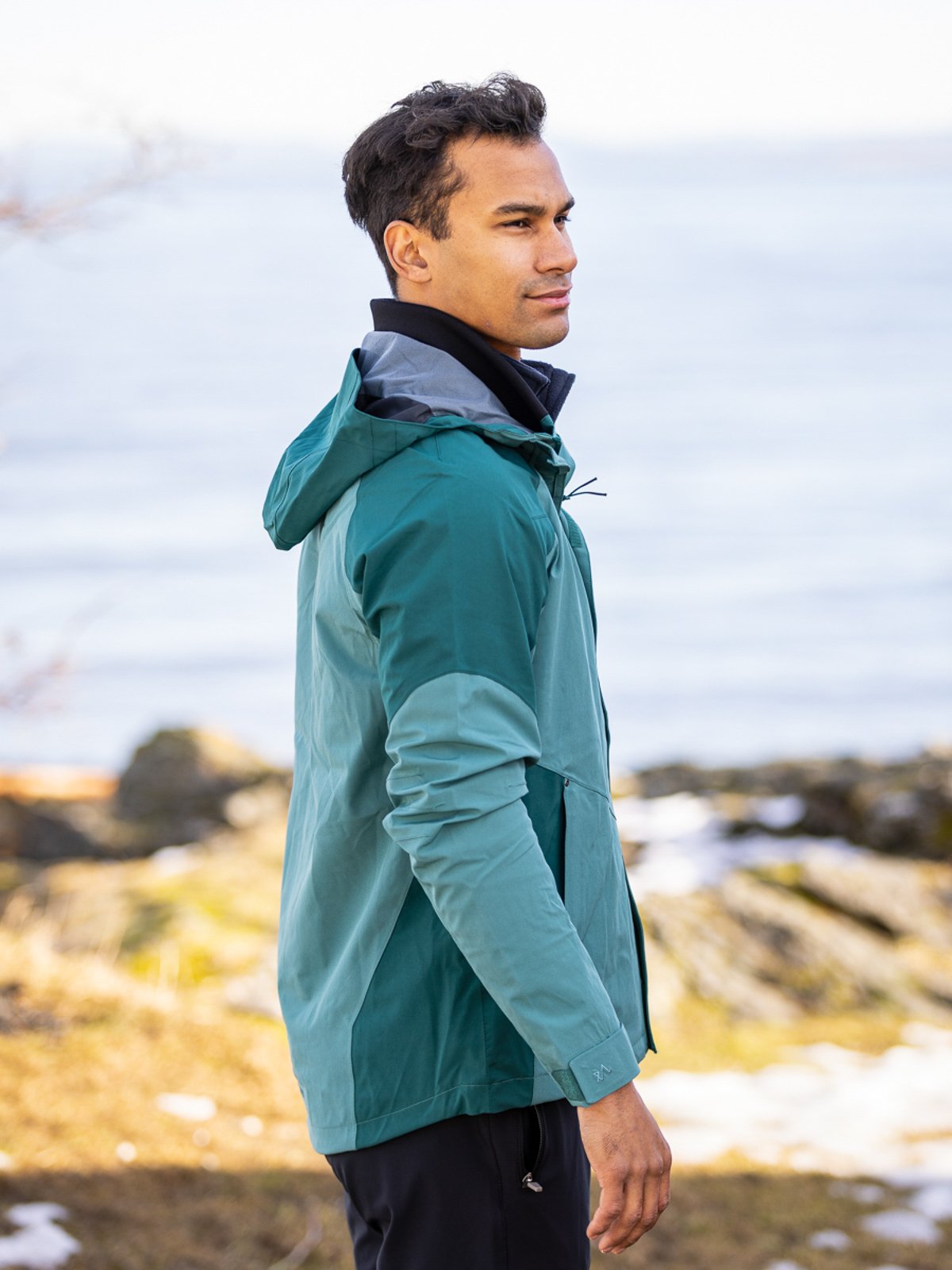 Twentyfour Flåm ST 2-Lags Jakke H Petrolgrønn