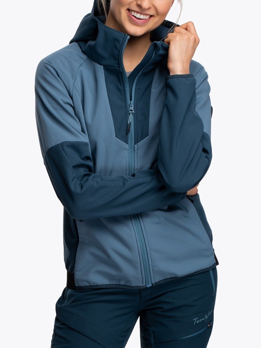 Twentyfour Flåm Softshell Jakke Denimblå