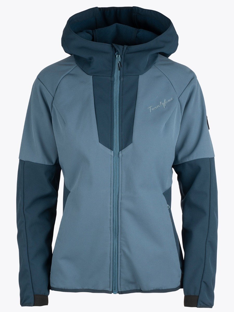 Twentyfour Flåm Softshell Jakke Denimblå