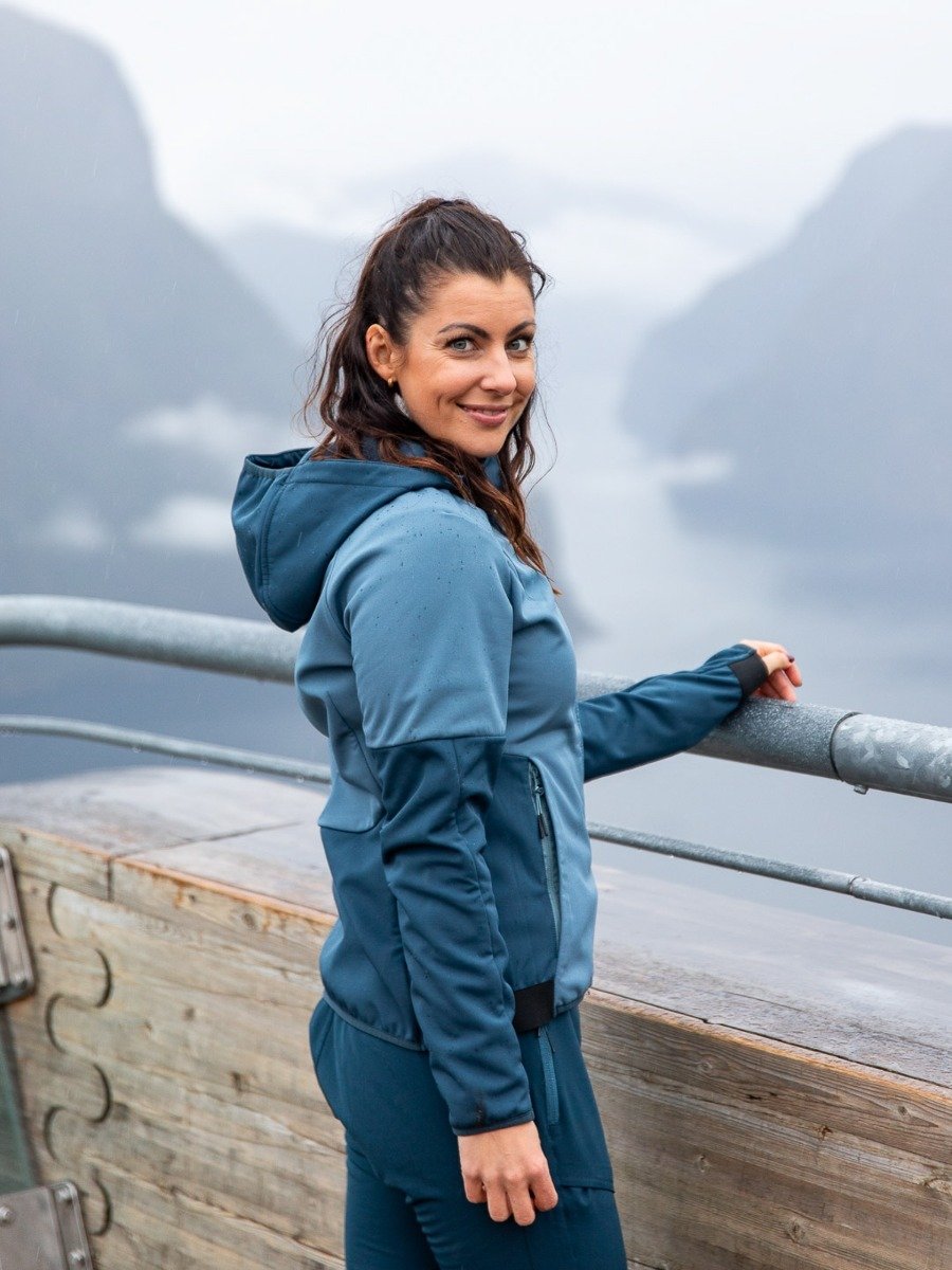 Twentyfour Flåm Softshell Jakke Denimblå