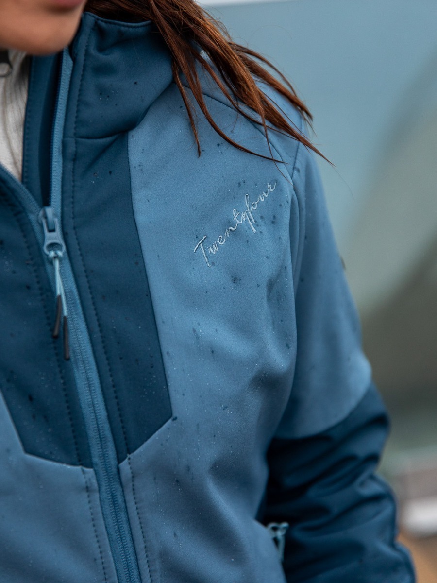 Twentyfour Flåm Softshell Jakke Denimblå