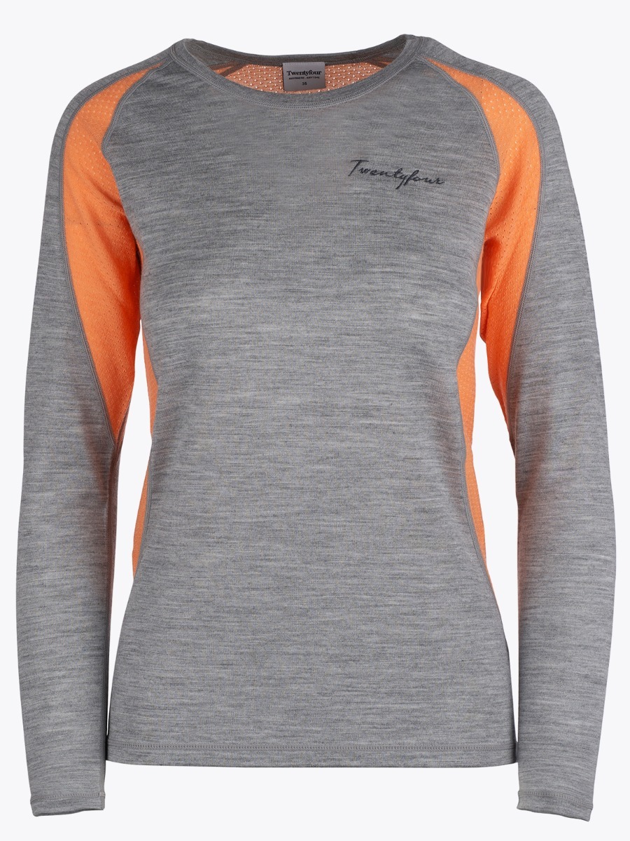 Twentyfour Flåm Lightwool LS Lys gråmelert