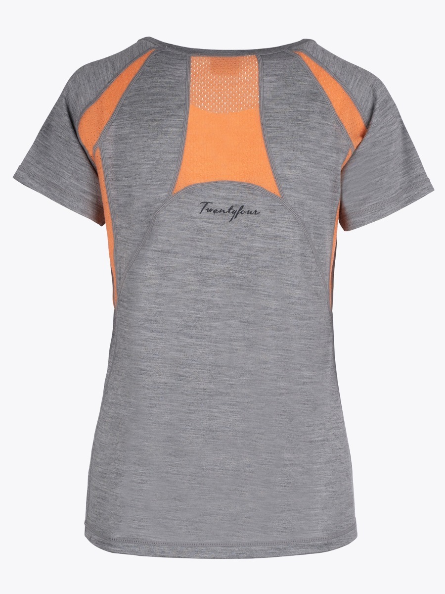 Twentyfour Flåm Lightwool t-skjorte Lys gråmelert