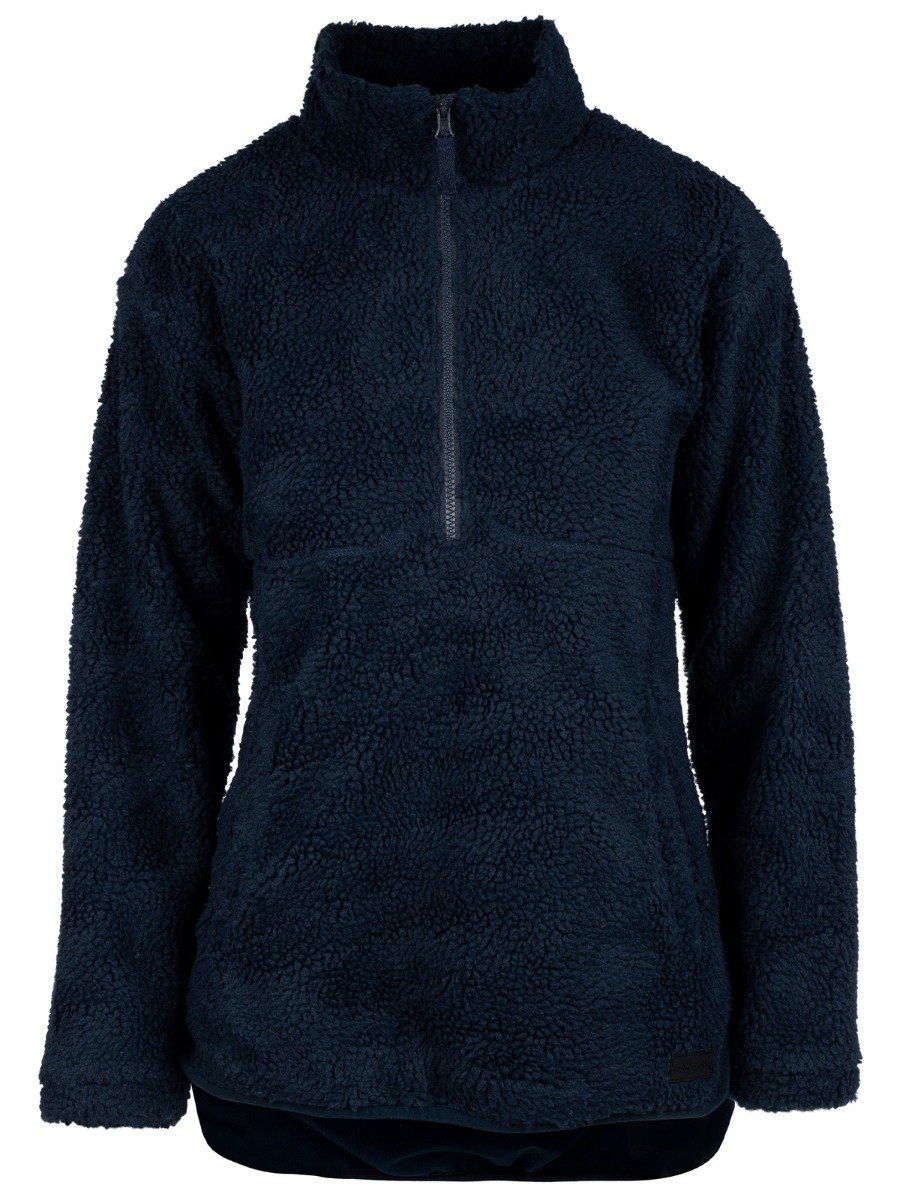 Twentyfour Mellow Pile Half Zip Blekkblå