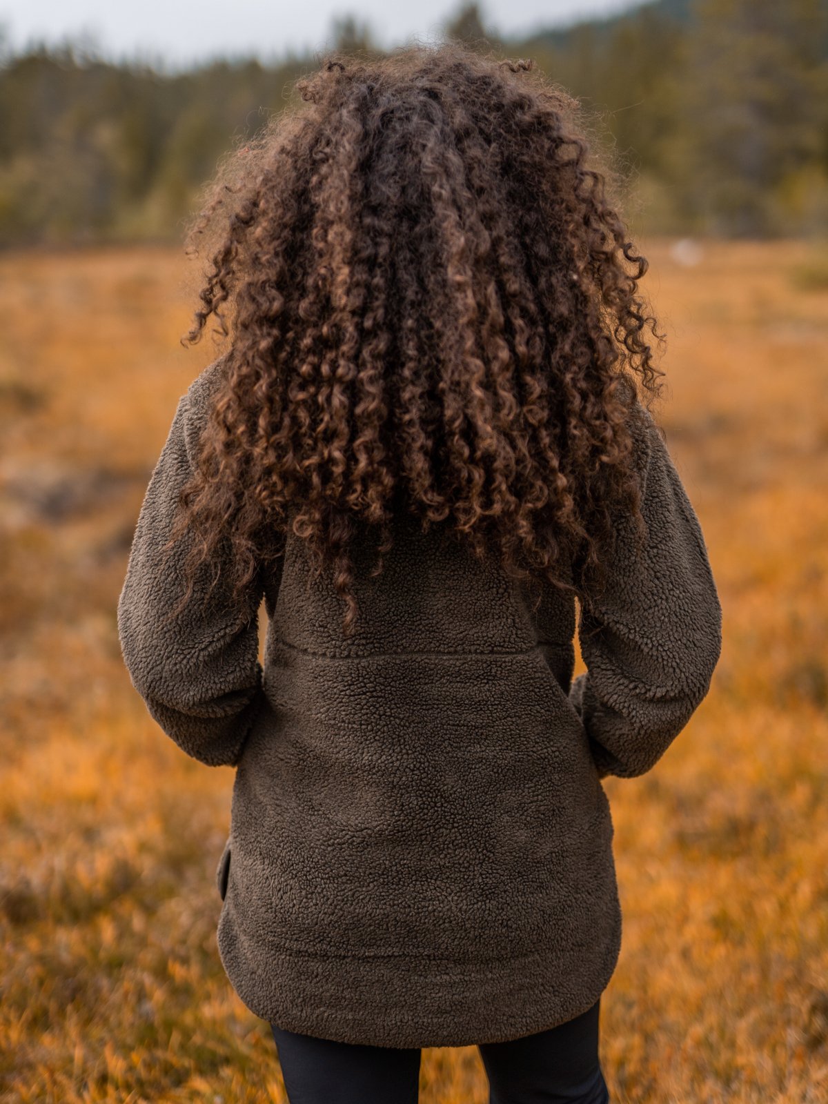 Twentyfour Mellow Pile Half Zip Armygrønn