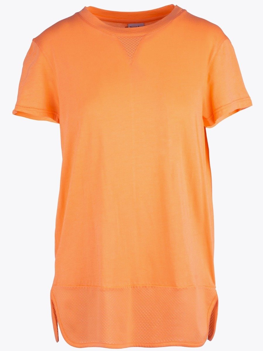 Twentyfour Mellow Mesh t-skjorte Fersken