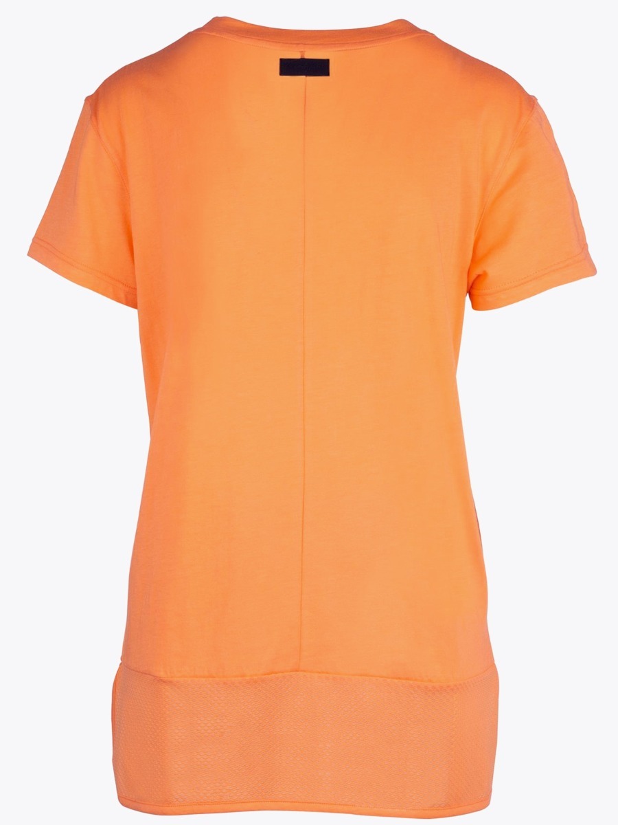Twentyfour Mellow Mesh t-skjorte Fersken